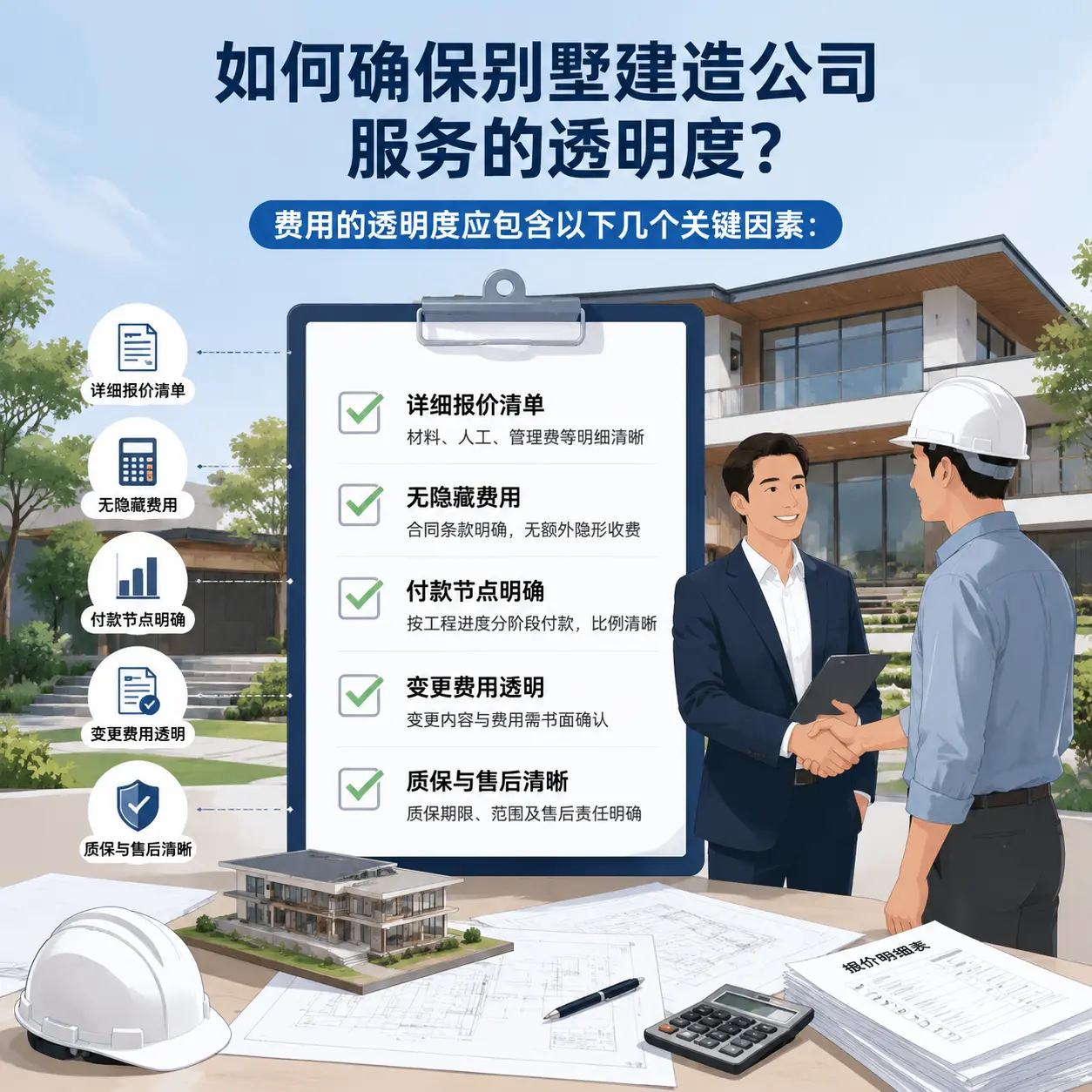在 从江 如何确保别墅建造公司服务的透明度？
