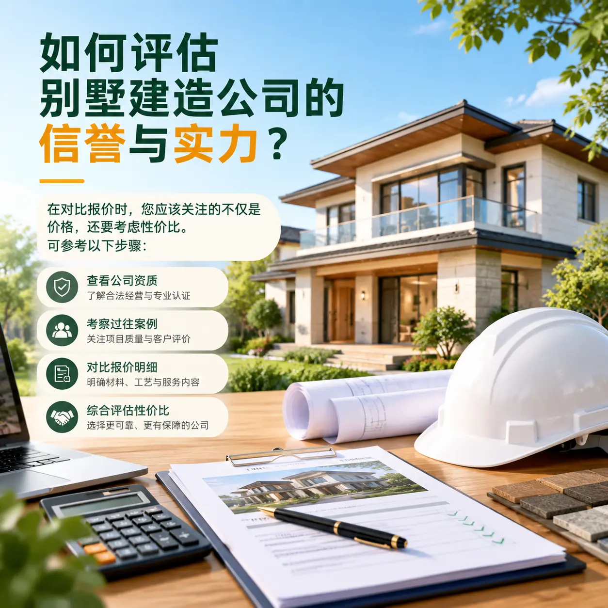 如何评估 从江 别墅建造公司的信誉与实力?