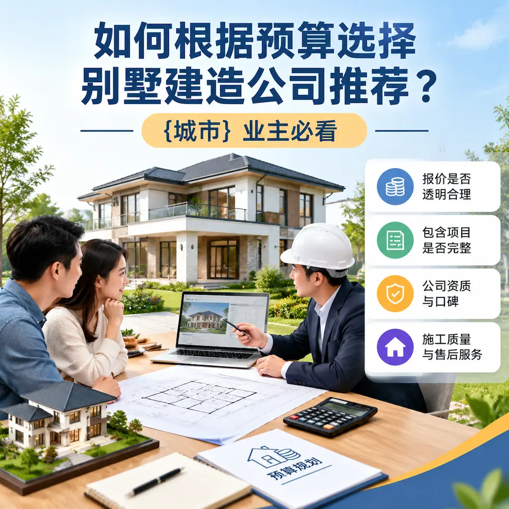 如何根据预算选择别墅建造公司推荐？ 从江 业主必看